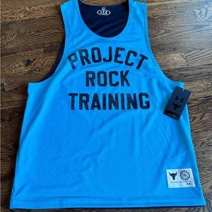 NWT Under Armour Project Rock Reversible Mesh Top / Tank Top
